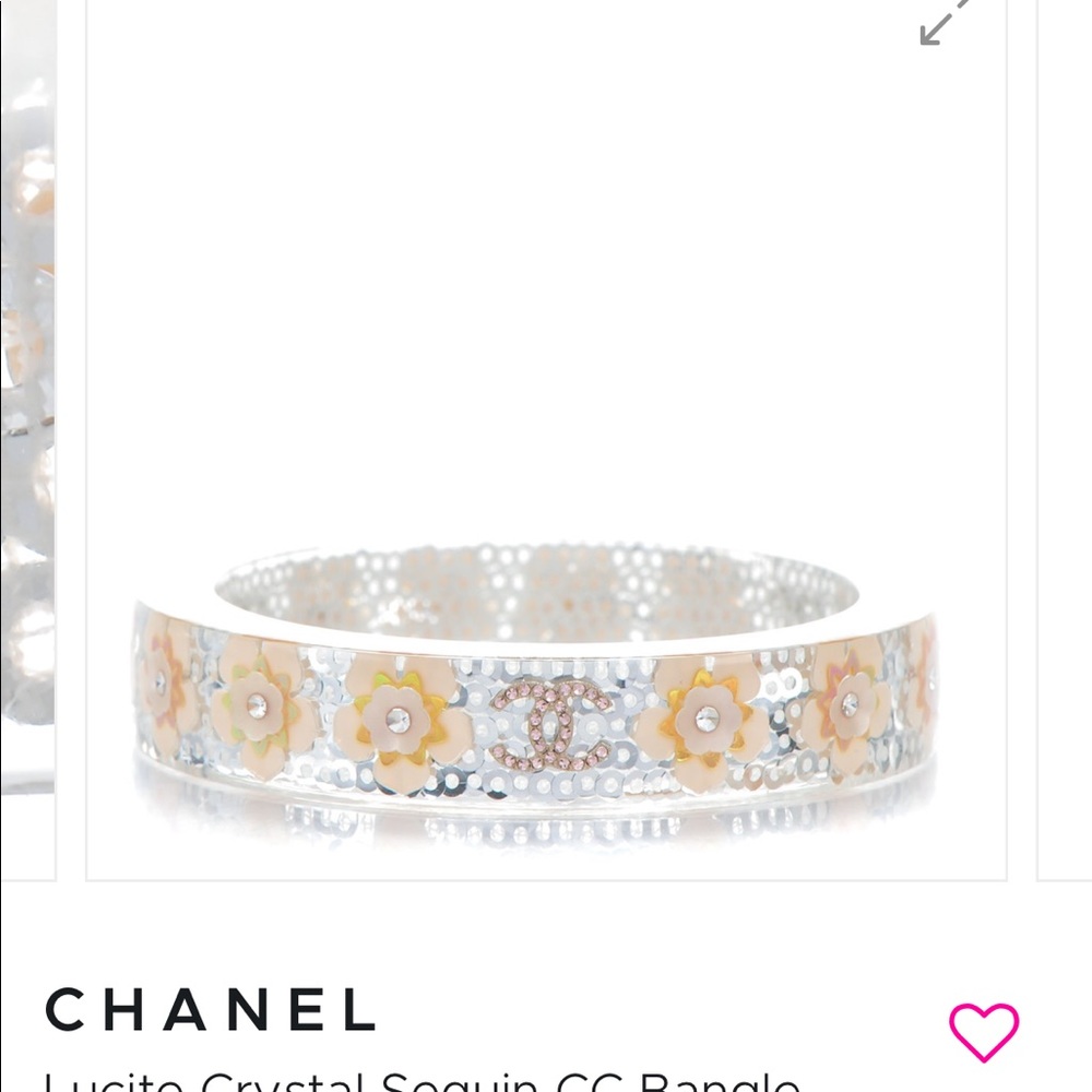 Chanel Sequin Lucite Bangle